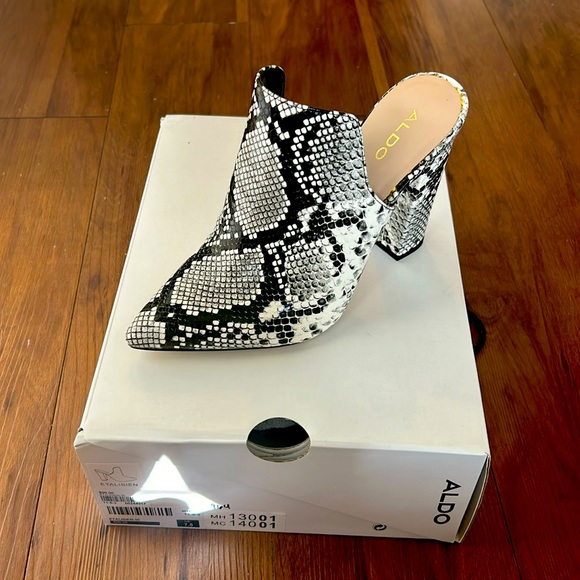 Aldo Shoes - Snake print heels.